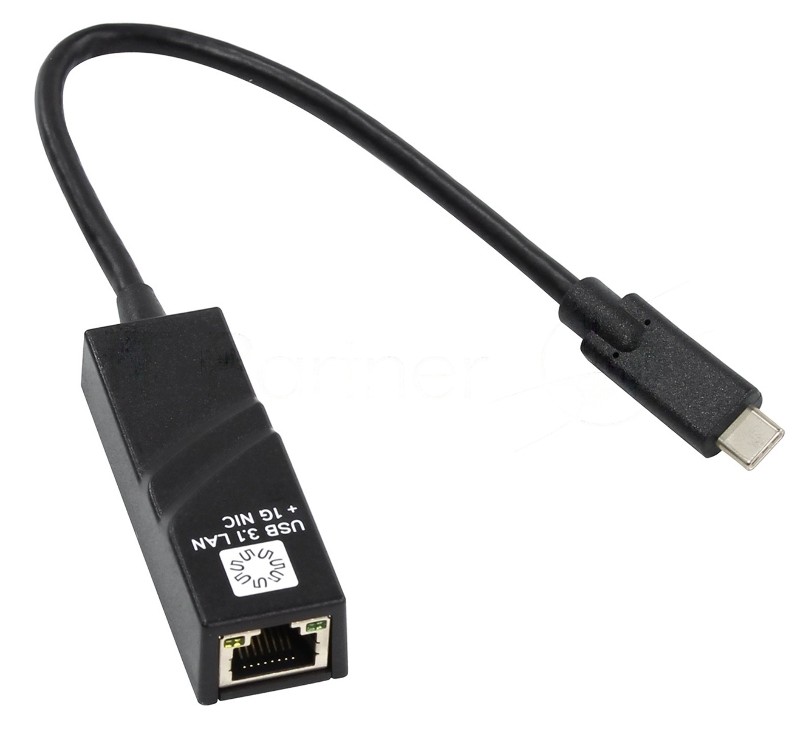 Кабель-адаптер 5bites UA3C-45-07BK USB3.1, RJ45 1G, черный