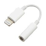 Переходник USB Cablexpert CCA-LM3.5F-01-W, Lightning/Jack3.5F, белый