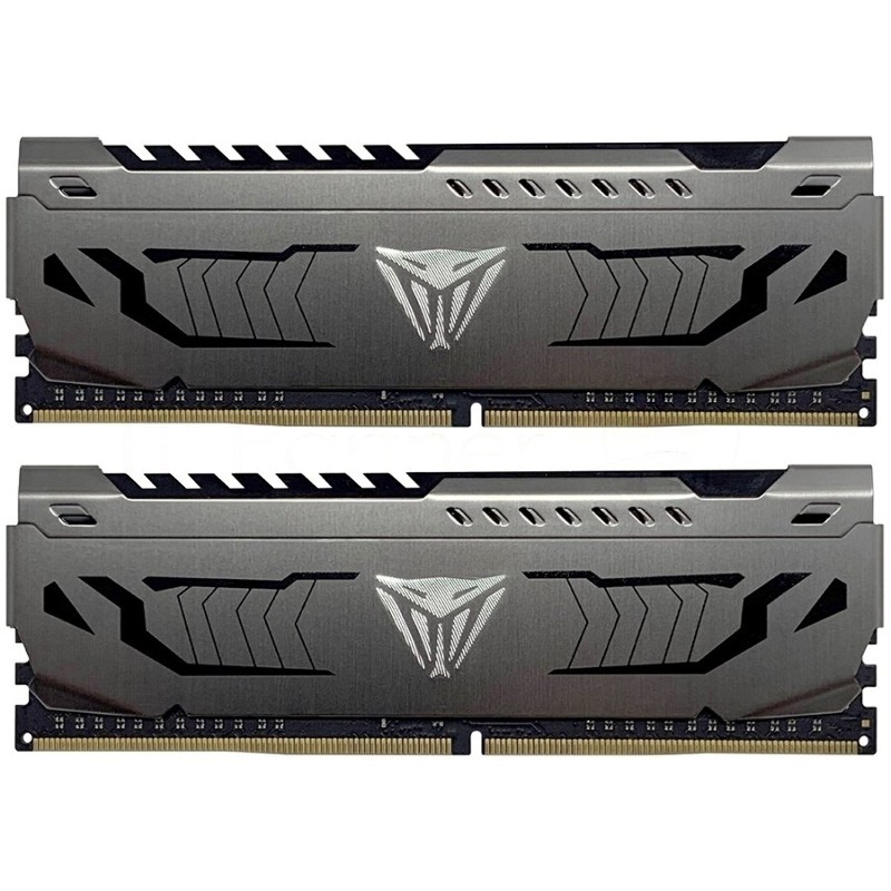 Оперативная память Patriot Viper Steel, DDR4, 16GB (2x8 GB), 3733 MHz, CL17, DIMM, радиатор, черный