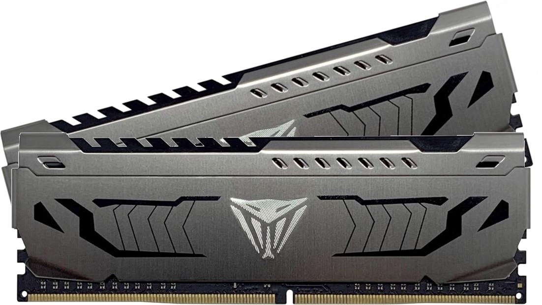 Оперативная память Patriot Viper Steel, DDR4, 16GB (2x8 GB), 3200 MHz, CL16, DIMM, радиатор, черный