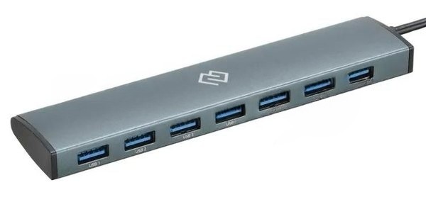 USB-концентратор Digma HUB-7U3.0-UC-G, USB-C, USB 3.0 7 портов, USB Type-C