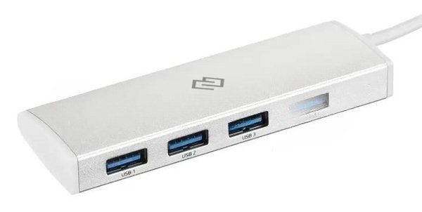 USB-концентратор Digma HUB-4U3.0-UC-S, USB-C, USB 3.0 4 порта, USB