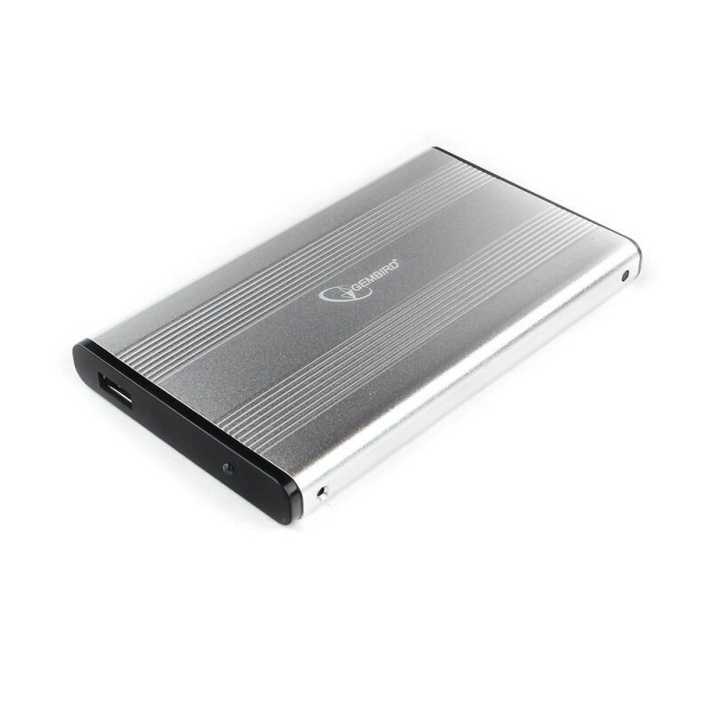 Внешний корпус 2.5" Gembird EE2-U3S-5-S, серебро, USB 3.0, SATA, металл