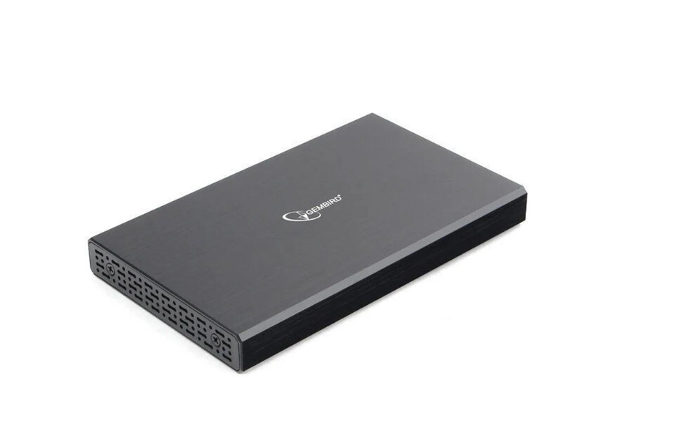 Внешний корпус 2.5" Gembird EE2-U3S-55, черный, USB 3.0, SATA, алюминий