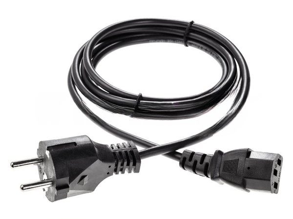 Кабель компьютер - розетка 1,5 м 220V (Европейский стандарт) VCOM/TELECOM