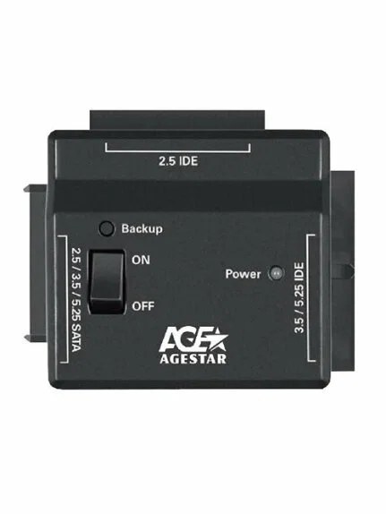 Универсальный переходник AgeStar для HDD 2.5"/3.5" FUBCP2 черный
