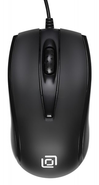 Мышь проводная Oklick 325M черный, 1000 dpi, USB, кнопки - 3