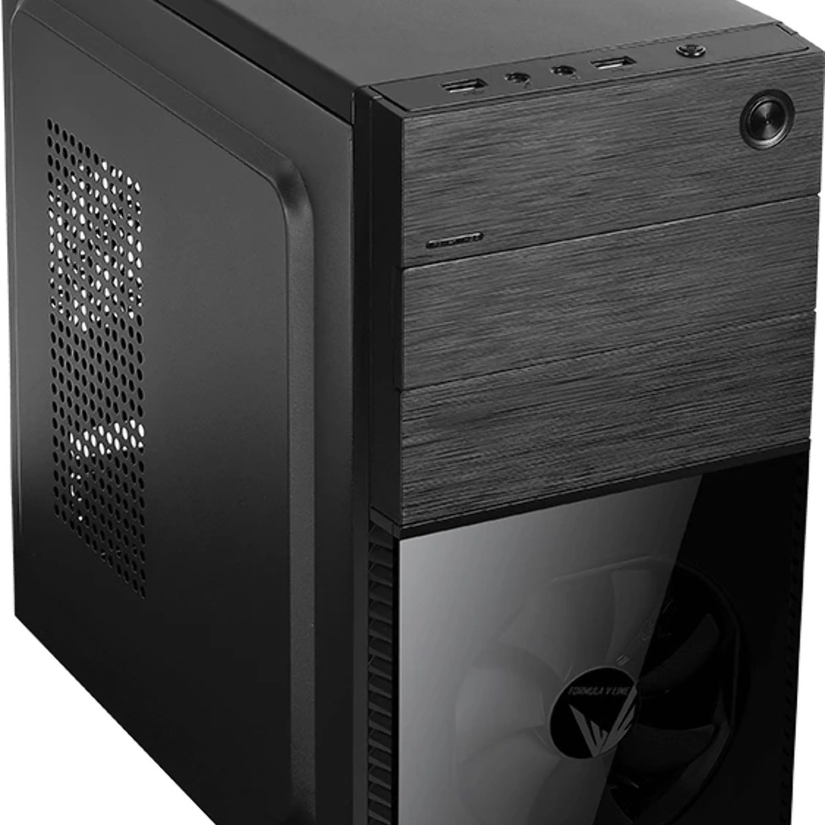 Компьютерный корпус Aerocool/Formula Cs-105, mATX, без БП, 187x361x355мм (ШxГxВ), USB 3.0 x1, USB 2.0 x1, металл 0,5мм, 120-мм вентилятор в комплекте, черный
