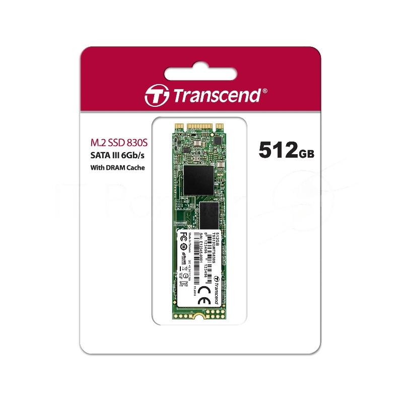 Накопитель SSD Transcend 512GB M.2 SSD MTS 830 series (22x80мм) R/W: 560/520