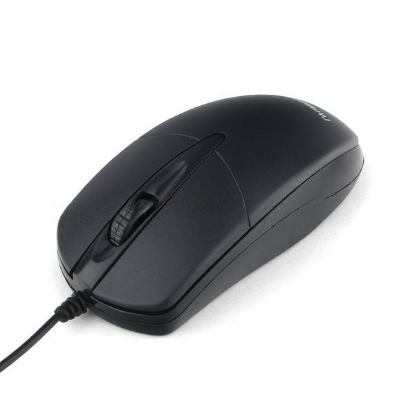 Мышь проводная Гарнизон GM-220 черный, 1000 dpi, USB, кнопки - 3