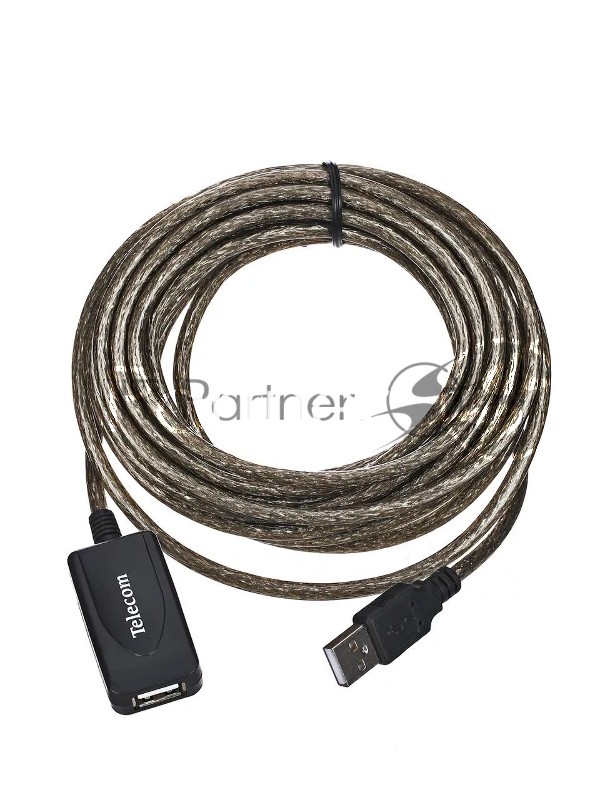 Кабель USB2.0-repeater, удлинительный активный <Am-->Af> 5м, Telecom <TUS7049-5M>
