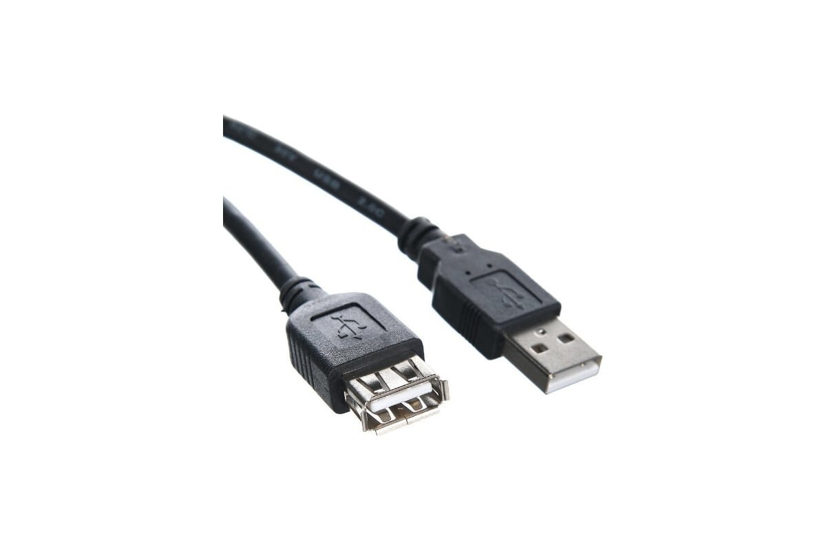 Кабель-удлинитель TELECOM USB2.0 Am-->Af 1,5 м черный TUS6990-1.5M