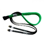 Кабель U.2 Enabler, HD (SFF8643) -to- Slimline (SFF8654), 1m, Used with systems that use the Slimline connector on the backplane (05-50063-00)