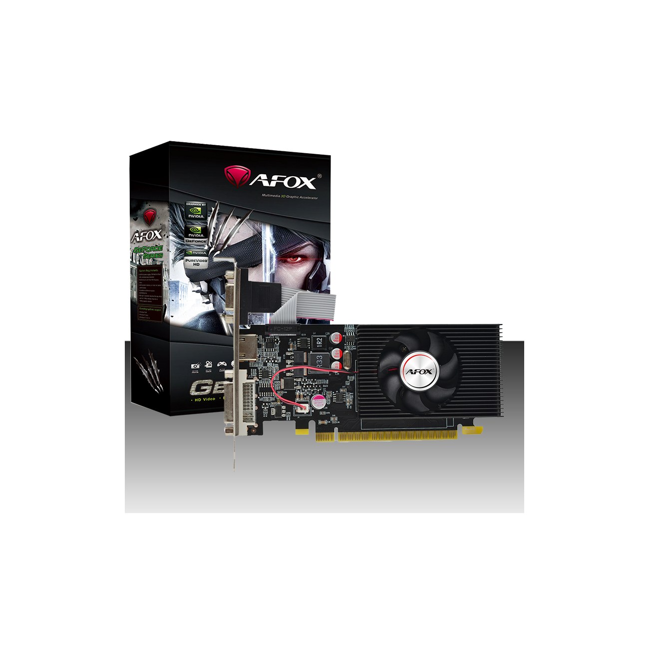 Видеокарта AFOX Geforce GT730 4Gb DDR3 128Bit DVI HDMI VGA LP Single Fan