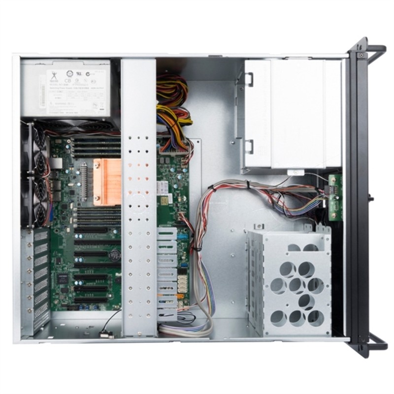 Компьютерный корпус InWin IW-R400-01N/USB3.0*2/Rear fan 8025мм 4200RPM*2/Front fan 8025мм 4200RPM*2/Front door/Air filter for front door/SK35-02