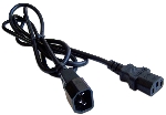 Шнур питания Lanmaster C13-C14, 3х0.75, 220В, 10А, черный, 2 м