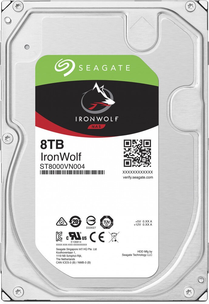Жесткий диск HDD Seagate IronWolf 8Tb 7200rpm SATA 256Mb 3.5"