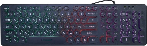 Клавиатура Oklick 420MRL проводная, USB Type-A, чёрный
