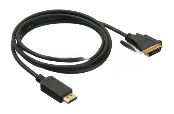 Кабель аудио-видео Buro 1.1v DisplayPort (m)/DVI-D (Dual Link) (m) 2м. Позолоченные контакты черный (BHP DPP DVI-2)