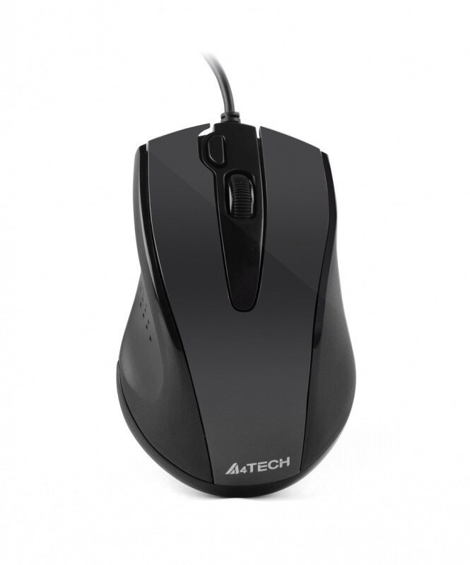 Мышь проводная A4Tech N-500FS черный, 1000 dpi, USB Type-A, кнопки - 4