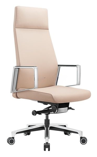 Кресло Бюрократ JONS/BEIGE бежевый, кожа