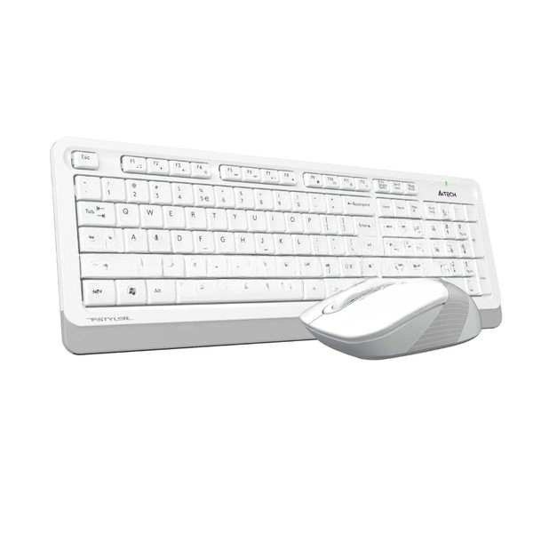 Комплект клавиатура+мышь A4Tech FStyler FG1010 беспроводной, USB, 2000 DPI, белый/серый