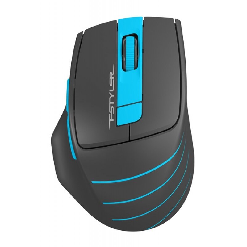 Мышь беспроводная A4Tech Fstyler FG30 серый/синий, 2000 dpi, радиоканал, USB, кнопки - 5
