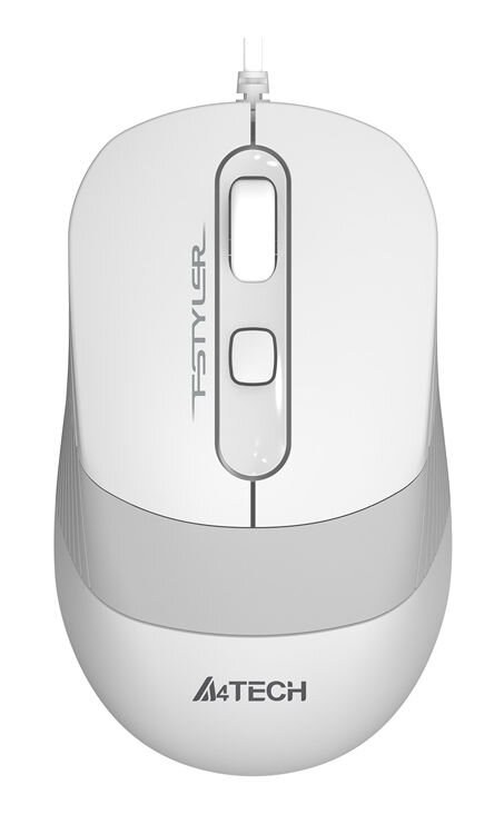 Мышь проводная A4Tech Fstyler FM10 белый, 1600 dpi, USB Type-A, кнопки - 4