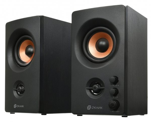 Акустическая система Oklick OK-164 2.0 черный 30Вт