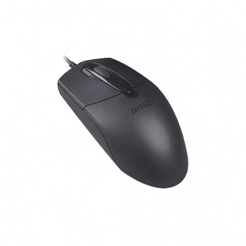 Мышь проводная A4Tech OP-730D черный, 1000 dpi, USB Type-A, кнопки - 4
