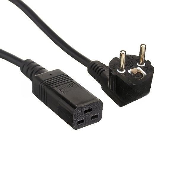 Кабель питания ExeGate Power PC19-1,8P (Евровилка Schuko->С19) VDE-250V-3*1.5-CU, черный, 16А, 1.8м