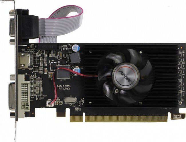 Видеокарта AFOX R5 230 2Gb DDR3 64Bit, LP Single Fan AFR5230-2048D3L5