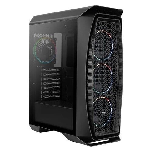 Компьютерный корпус Aerocool/Formula Aero One Eclipse-G-BK-v1 черный без БП ATX 4x120мм 2xUSB 3.0 audio