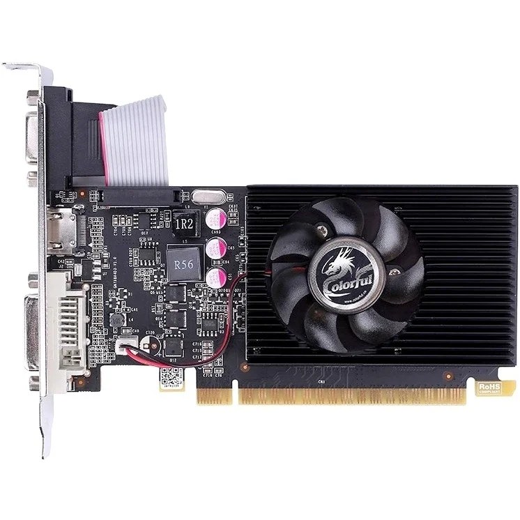 Видеокарта Colorful GT710-2GD3-V GDDR3 64bit VGA DVI HDMI 1FAN RTL