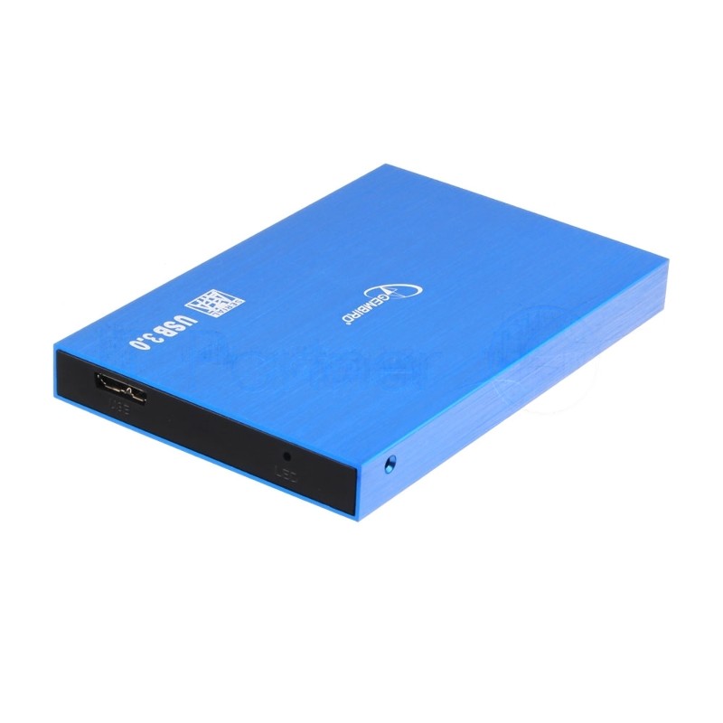 Внешний корпус 2.5" Gembird EE2-U3S-56, синий металлик, USB 3.0, SATA, алюминий