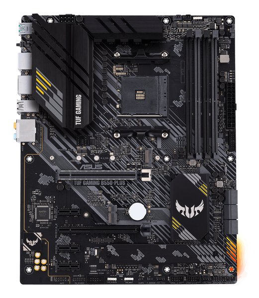 Материнская плата ASUS TUF GAMING B550-PLUS, AM4, AMD B550, 4xDDR4, 6xSATA, 2xM.2, 1xPCIe 4.0 x16, 1xPCIe 3.0 x16, 3xPCIe x1, 1xHDMI, 1xDP, 1x 2.5Gb LAN, 4xUSB-A 3.2 Gen 1, 1xUSB-A 3.2 Gen 2, 2xUSB-A 2.0, 1xUSB-C 3.2 Gen 2, 5x3.5 мм, 7.1, ATX