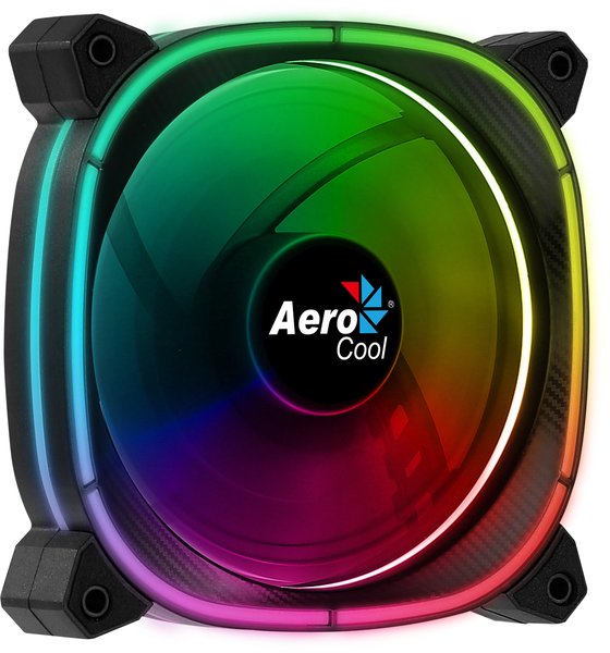 Вентилятор для корпуса Aerocool/Formula Duo 12 черный, 120 мм, 1000 об/мин, 19.7 дБ, 6 pin
