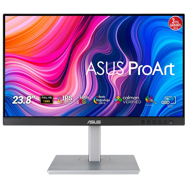Монитор 23.8" ASUS ProArt PA247CV IPS 1920x1080, 75 Гц, 4 мс, 16:9, 300 кд/м2, 1xHDMI, 1хDP, USB-C, 1x3.5 мм, черный/серебристый