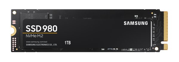 Накопитель SSD Samsung 980, 1000Gb, PCIe 3.0 x4, M.2 2280, NVMe, R/W 3500/3000