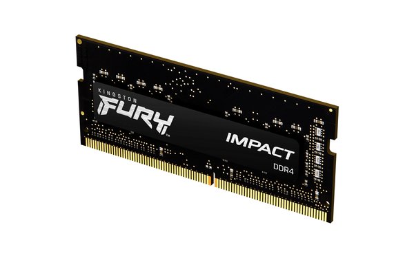 Оперативная память Kingston Fury Impact, DDR4, 8GB (1x8GB), 3200MHz, CL20, SO-DIMM