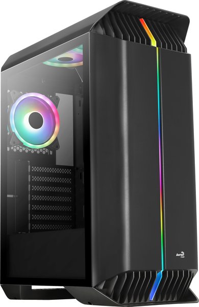 Компьютерный корпус Aerocool/Formula Gladiator Duo-G-BK-v1 черный без БП ATX 3x120мм 2xUSB3.0 audio bott PSU