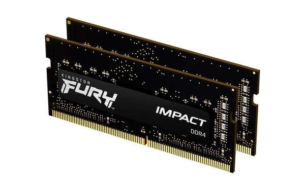 Оперативная память Kingston Fury Impact, DDR4, 32Gb (2x16Gb), 3200MHz, CL20, SO-DIMM