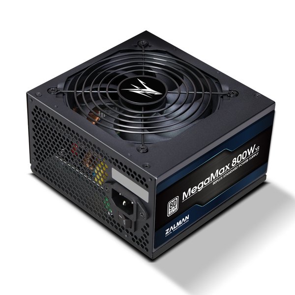 Блок питания Zalman MegaMax 800W RTL (ZM800-TXII V2), 800Вт, 80 PLUS, 120мм, черный