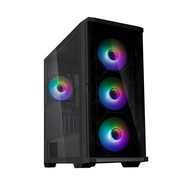 Компьютерный корпус ZALMAN Z10 DUO, ATX, BLACK, WINDOW, 2x3.5", 2x2.5", 2xUSB3.0, 1xUSB 3.1 Type-C, FRONT 3x120мм Infinity Mirror ARGb, REAR 1x120мм Infinity Mirror ARGb, replaceable front panel