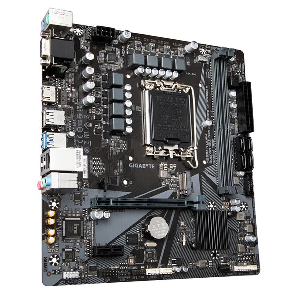 Материнская плата Gigabyte H610M-H DDR4, LGA 1700, Intel H610, 2xDDR4, 4xSATA, 1xM.2, 1xPCIe 4.0 x16, 2xPCIe 3.0 x1, 1xVGA, 1xHDMI, 1x1Gb LAN, 4xUSB-A 5Gbps, 2xUSB-A 2.0, 1xPS/2, 3x3.5 мм, 7.1, mATX