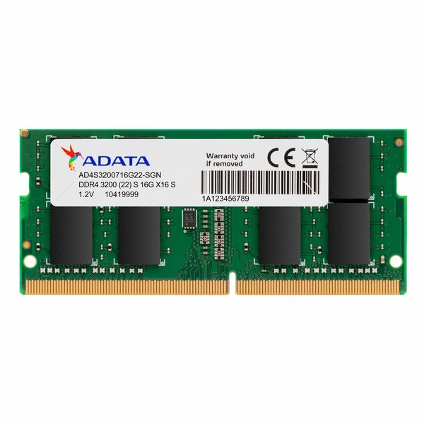 Оперативная память ADATA, DDR4, 8GB (1x8GB), 3200MHz, CL22, SO-DIMM, OEM