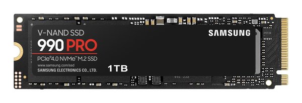 Накопитель SSD Samsung 990 PRO, 1000Gb, PCIe 4.0 x4, M.2 2280, NVMe, R/W 7450/6900