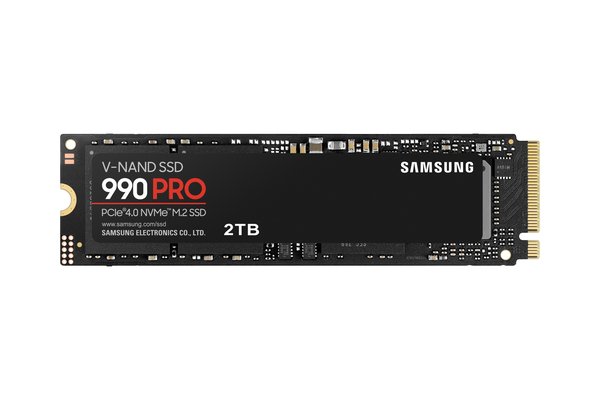 Накопитель SSD Samsung 990 PRO, 2Tb, PCIe 4.0 x4, M.2 2280, NVMe, R/W 7450/6900