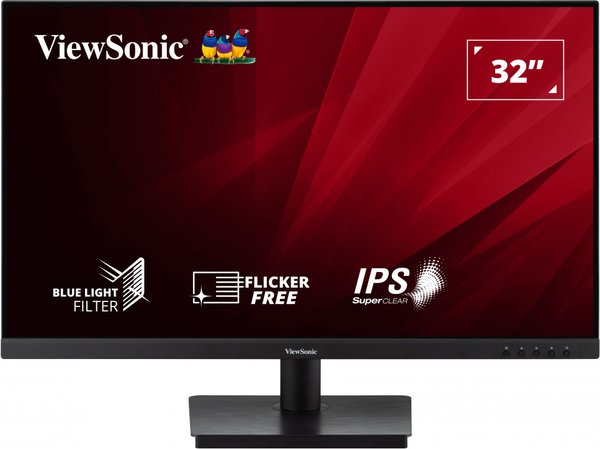 Монитор 32" ViewSonic VA3209-MH IPS 1920x1080, 75 Гц, 4 мс, 16:9, 250 кд/м2, 1хHDMI, 1хVGA, черный