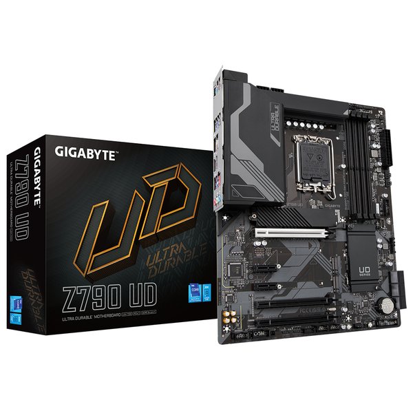 Материнская плата Gigabyte Z790 UD, LGA 1700, Intel Z790, 4xDDR5, 6xSATA, 3xM.2, 1xPCI-E 5.0 x16, 1xPCI-E 4.0 x4, 1xPCI-E 3.0 x1, 1xHDMI, 1xDP, 1x 2.5Gb LAN, 4xUSB-A 2.0, 4xUSB-A 3.2 Gen 1, 1xUSB-A 3.2 Gen 2, 1xUSB-C 3.2 Gen 2x2, 7.1, ATX